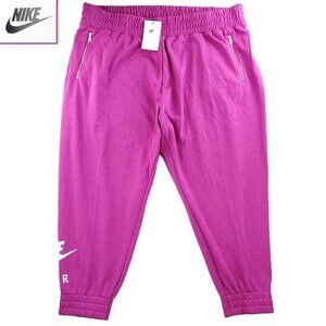 Nike Air Fleece Jogger Sweatpants Pockets Plus Size Pink Fuschia Women's 2X NWT